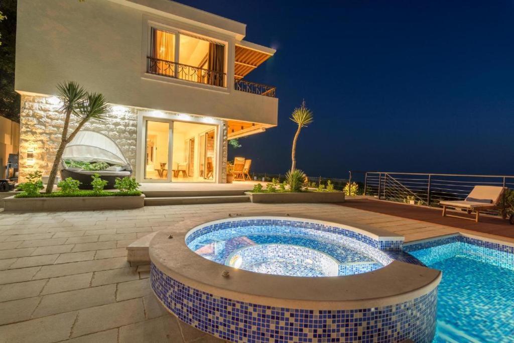 Luxury Villa Crystal Blue Sveti Stefan Exterior foto
